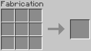 Grille de fabrication 3×3 de l'établi dans Minecraft