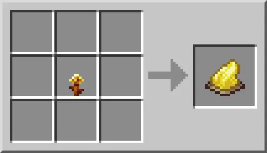 teinture jaune avec pissenlit dorée minecraft