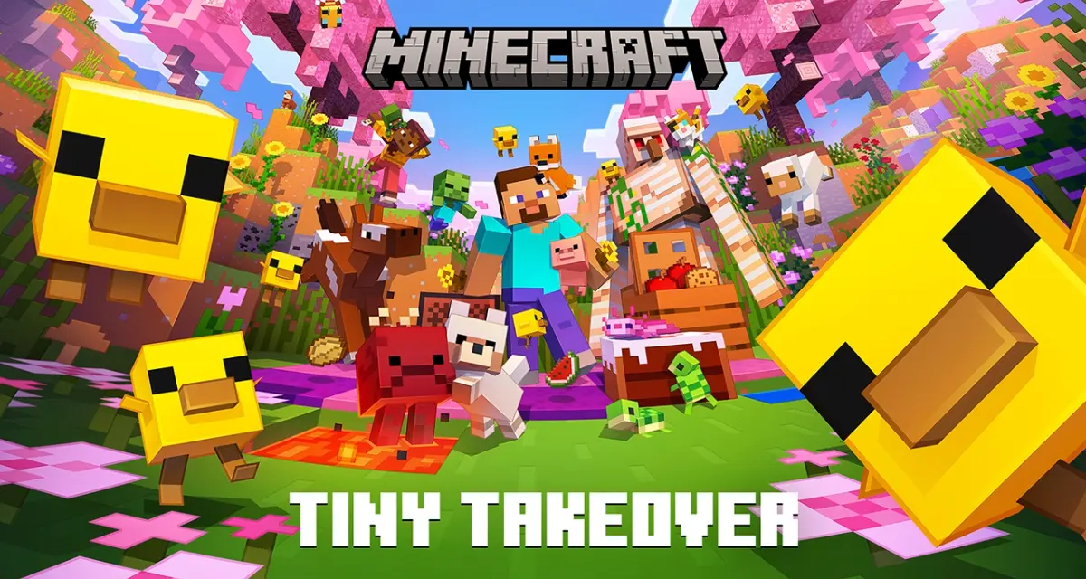 Tiny Takeover devient le nom officiel de la prochaine mise à jour Minecraft