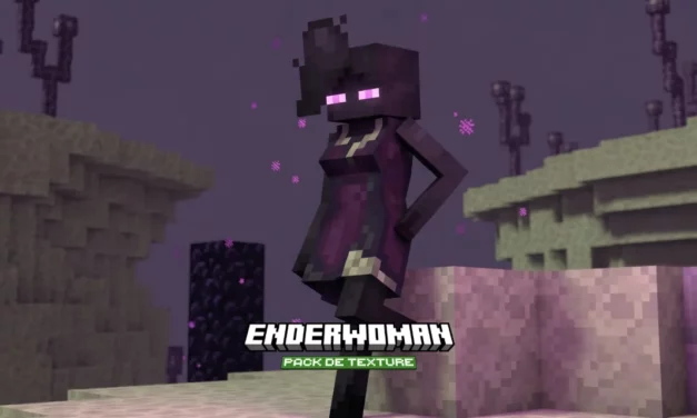 EnderWoman est un pack de textures qui remplace l’Enderman par une version féminine dans Minecraft