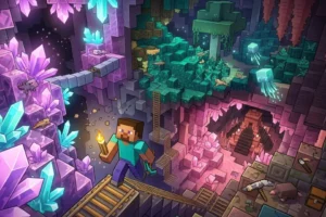 Galosphere est un mod qui ajoute quatre biomes souterrains et leurs créatures à Minecraft galosphere-mod-minecraft