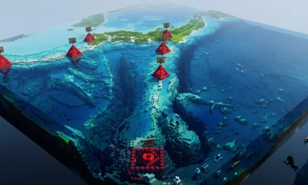 Le Japon publie une carte Minecraft basée sur ses vrais relevés des fonds marins
