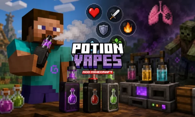 Le mod Potion Vapes recycle les potions de Minecraft en e-liquides pour vapoteuses