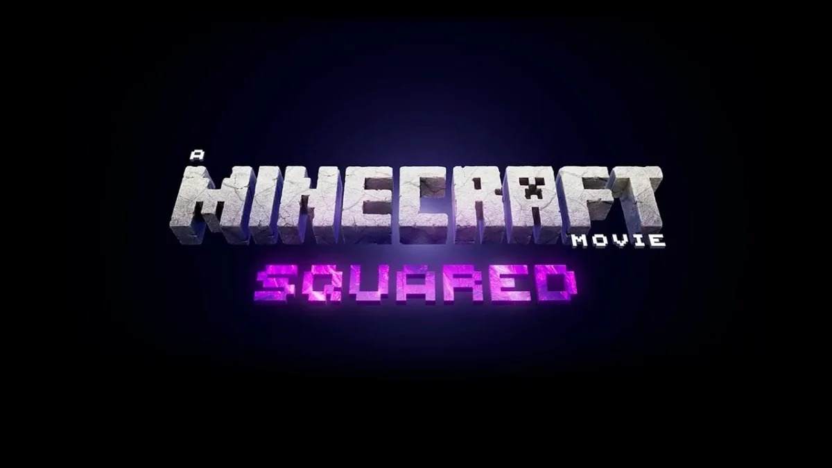 Logo officiel du film A Minecraft Movie Squared dévoilé lors du Minecraft LIVE de TwitchCon mai 2026