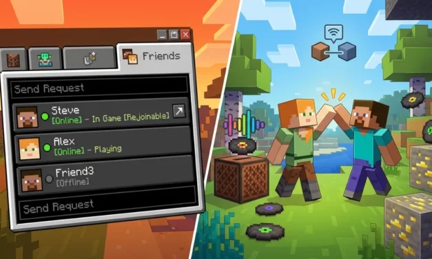 Minecraft Java accueille enfin une liste d’amis intégrée au jeu