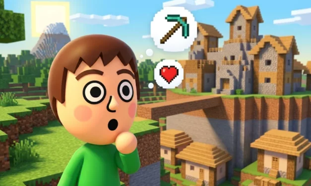 Sur Switch, un joueur de Tomodachi Life refait Minecraft à la main