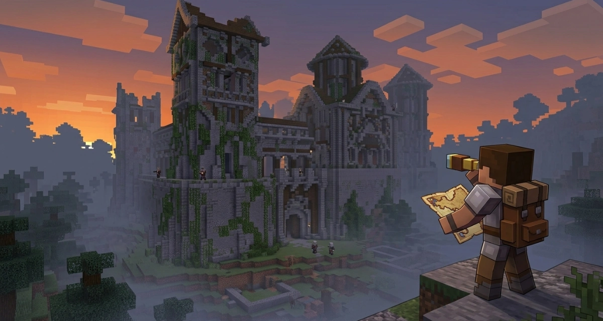 Le mod The Lost Castle ajoute à Minecraft un château isolé défendu par des illagers