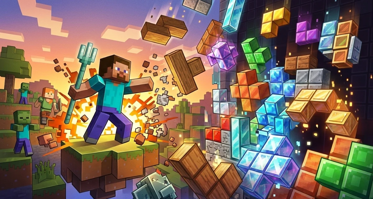 Pourquoi Wikipédia hésite désormais entre Tetris et Minecraft pour le titre de jeu le plus vendu