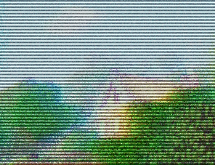 shader Minecraft CTR VCR rendu mêlant grain et lignes de balayage horizontales