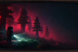 CTR VCR est un shader qui plaque sur Minecraft les défauts visuels des écrans CRT et des cassettes VHS ctr-vcr-shader-minecraft