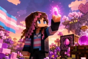 Estrogen est un mod qui ajoute une pilule et un dash inspiré de Celeste a Minecraft estrogen-mod-minecraft