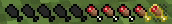 mod Minecraft AppleSkin aperçu animé de la faim et de la saturation restaurées par un aliment tenu en main