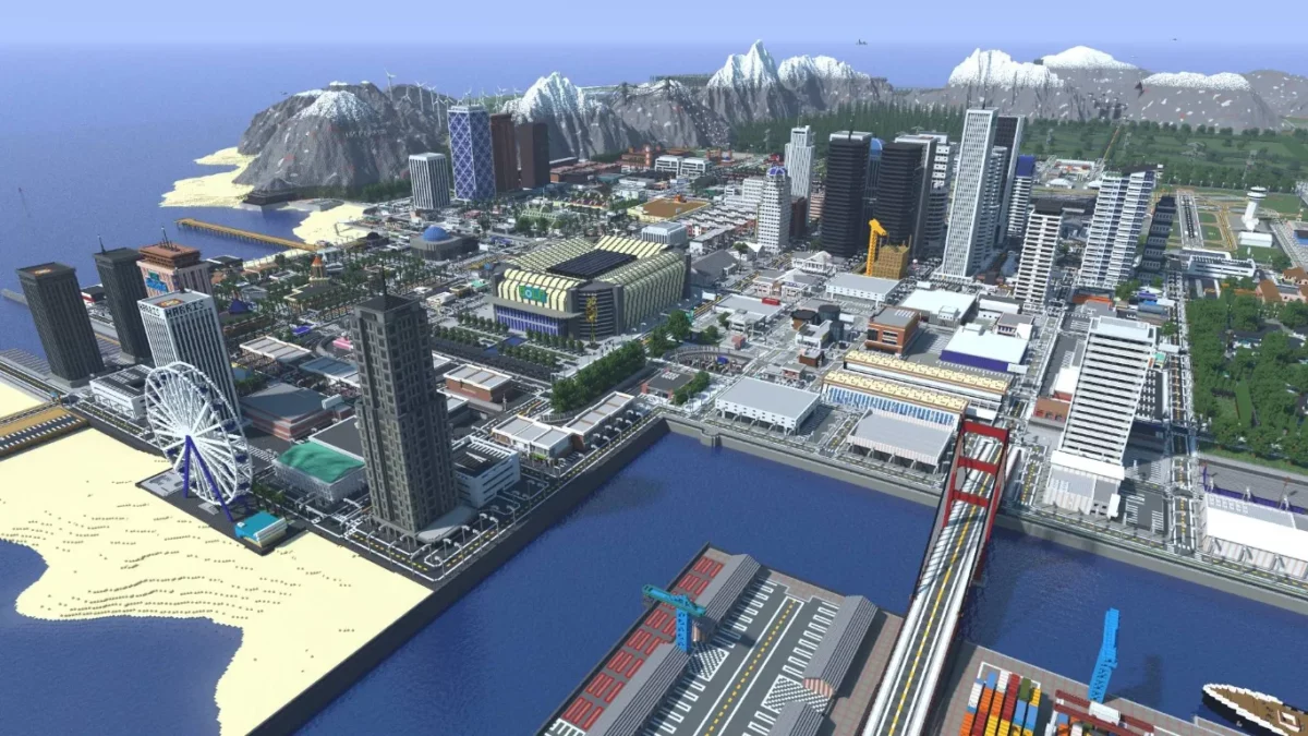 map Minecraft Los Perrito quartier résidentiel prêt à accueillir une partie de roleplay