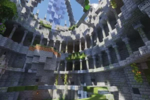 Spring Shaders est un shader Minecraft à l'ambiance printanière et à l'éclairage coloré en ray tracing spring-shaders-shader-minecraft