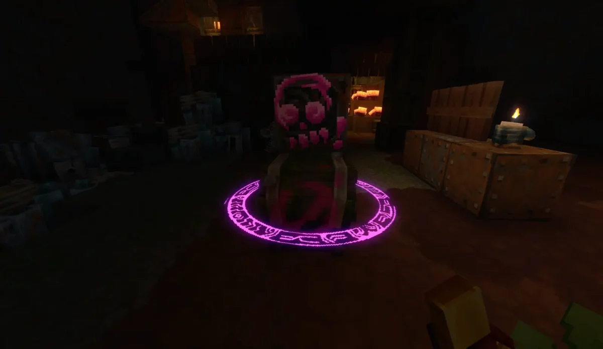Hytale biome corrompu par le Void dans la zone temporaire de la Goblin Breach