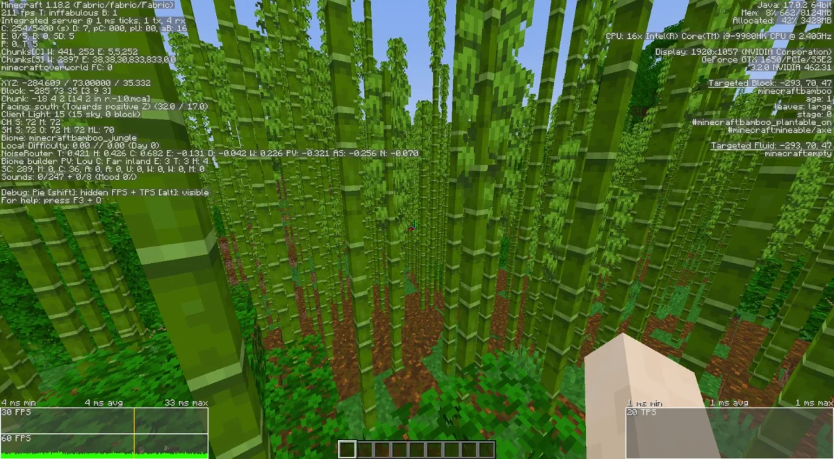 mod Minecraft More Culling culling de blocs agressif supprimant les faces cachées sans changer le rendu
