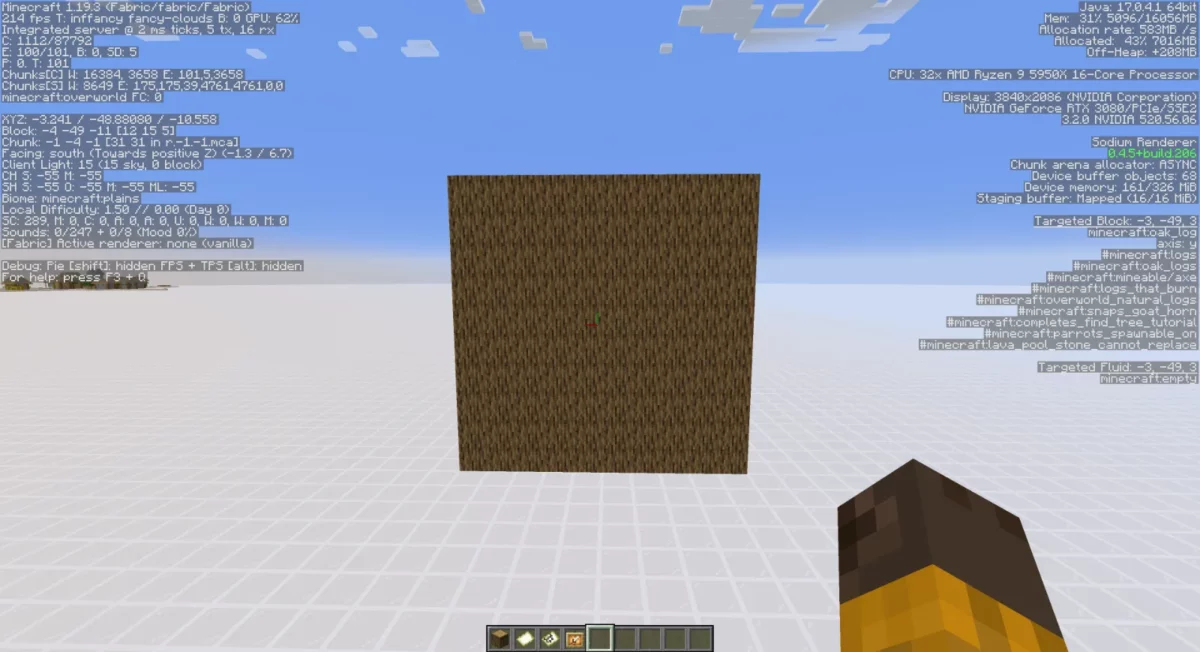 mod Minecraft More Culling cartes non masquées derrière des blocs en vanilla causant une perte de performances