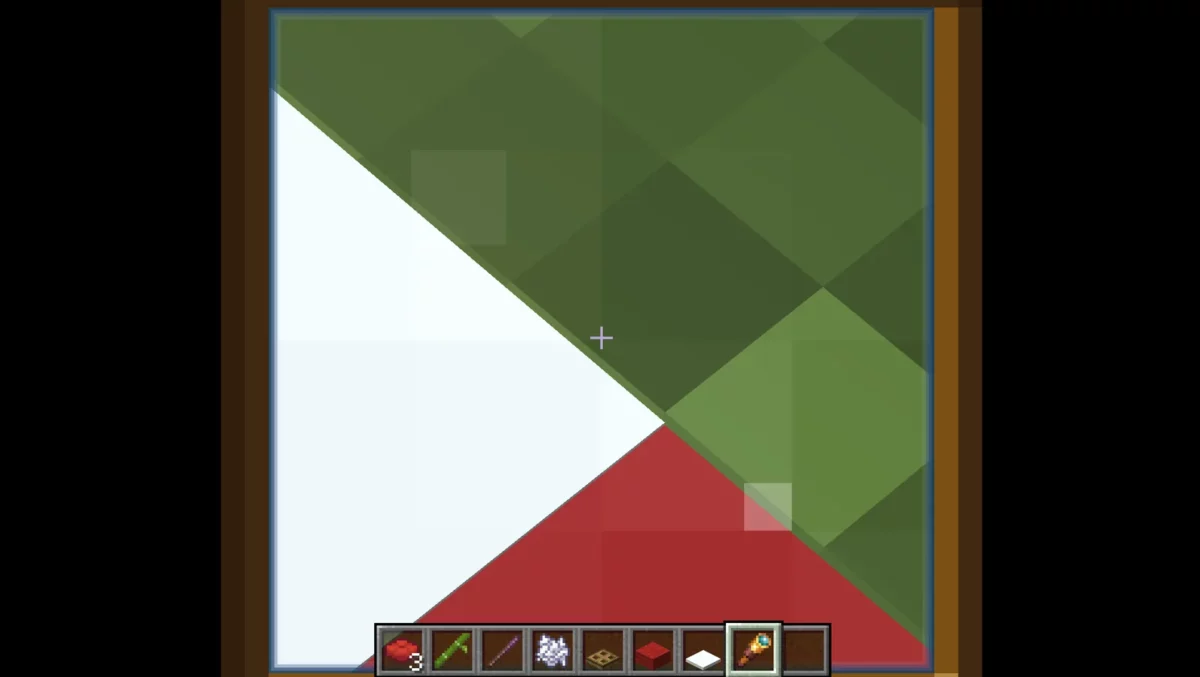 Comparaison entre un coussin blanc et une couche de neige dans Minecraft 26.3 snapshot 3