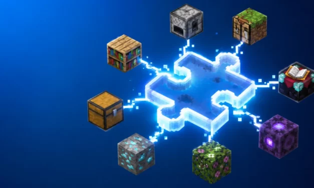 Puzzles Lib est un mod bibliothèque qui sert de socle aux mods de Fuzss dans Minecraft