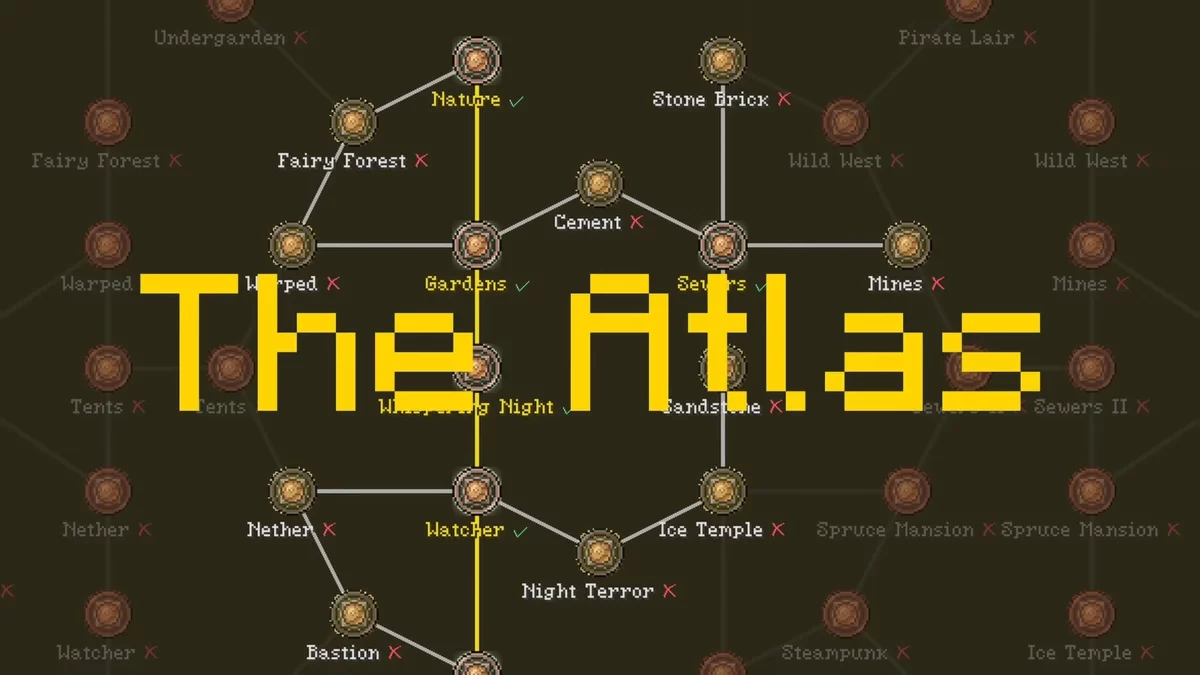 L’Atlas de Craft to Exile 2 avec ses cartes reliées et ses chemins de progression