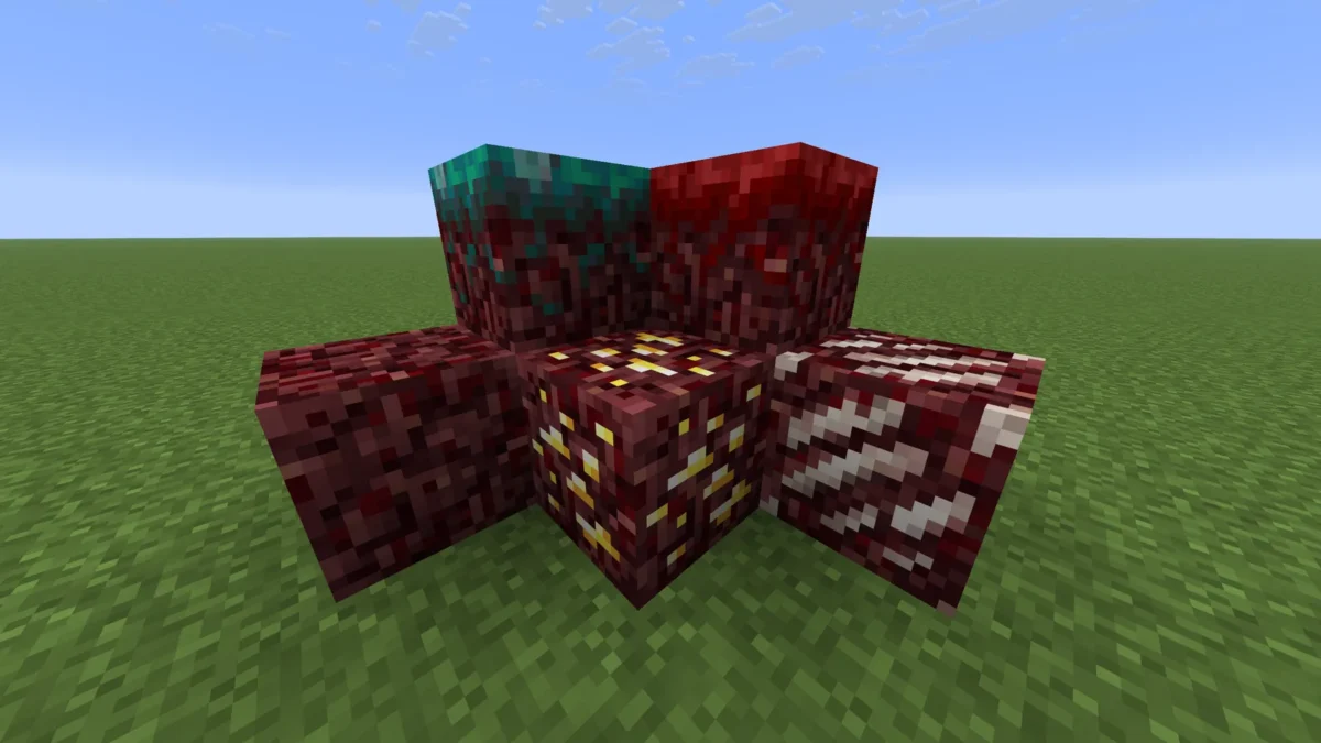 Netherrack assombrie après l’activation du pack Better Old Netherrack dans Minecraft Java