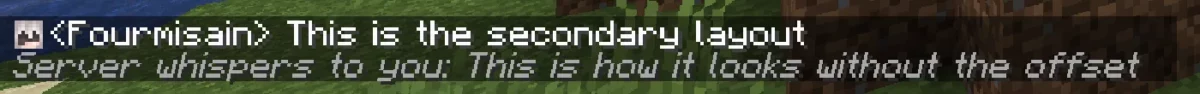 Message Minecraft affiché sans décalage après la tête du personnage avec Chat Heads