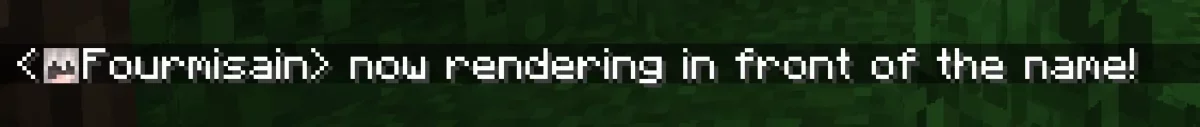 Visage placé juste avant le nom d’un message avec le mod Chat Heads
