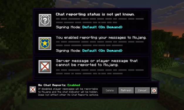Chat Reporting Helper clarifie le signalement des messages dans Minecraft