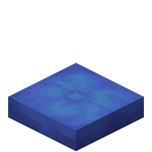 coussin minecraft bleu