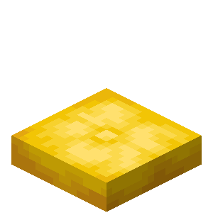 coussin minecraft jaune