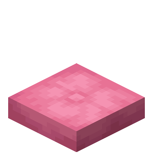 coussin minecraft rose