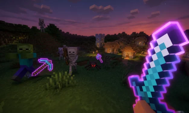 Enchantment Outlines ajoute un contour coloré aux outils enchantés dans Minecraft