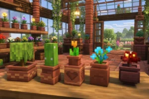 Fresh Flower Pots est un pack de textures qui donne cinq formes aux pots de Minecraft fresh-flower-pots-pack-textures-minecraft-image-a-la-une