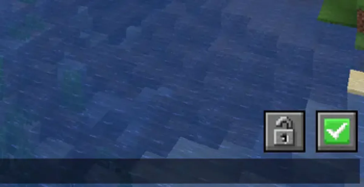 Icônes de statut affichées dans le chat Minecraft par le mod No Chat Reports