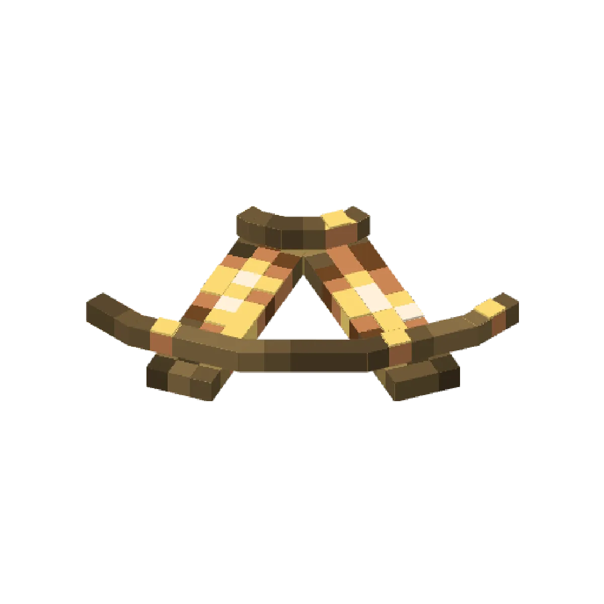 Rail bioluminescent courbe en relief compatible avec RAY’s 3D Rails dans un réseau ferroviaire Minecraft