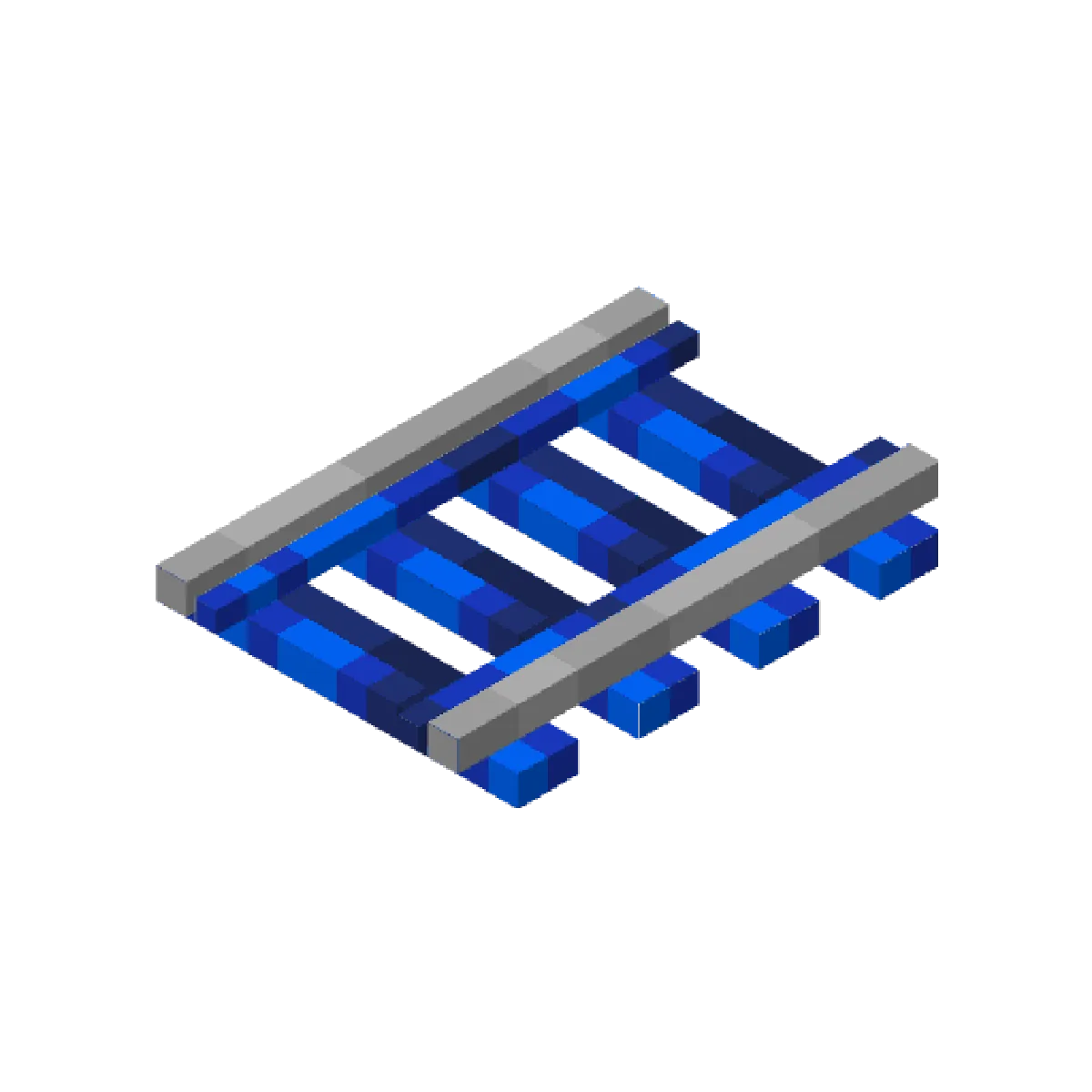 Rail à lévitation magnétique d’Alex’s Caves compatible avec RAY’s 3D Rails dans Minecraft Java