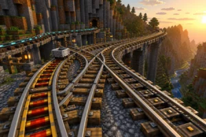 RAY’s 3D Rails est un pack de texture qui donne enfin du relief aux rails de Minecraft rays-3d-rails-rails-relief-minecraft