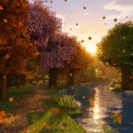 Falling Leaves est un mod qui fait tomber des feuilles sous les arbres dans Minecraft
