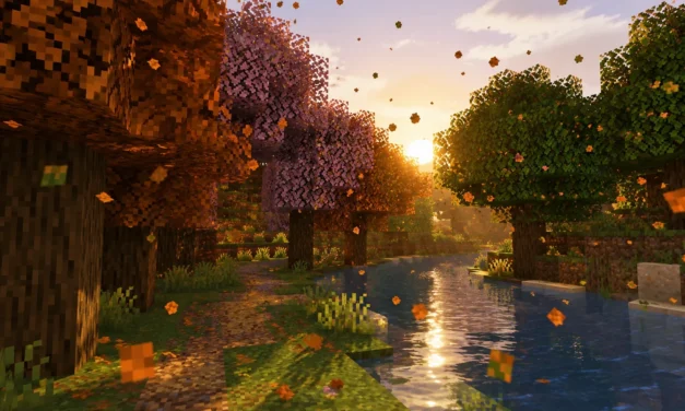 Falling Leaves est un mod qui fait tomber des feuilles sous les arbres dans Minecraft