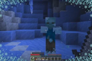 Gelé (Frostbite) Zombie Minecraft – Apparition, attaques et butin gelée minecraft