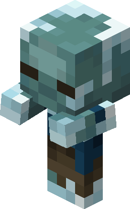 Bébé Gelé dans Minecraft, petite variante du Frostbite avec la tête et les membres recouverts de glace