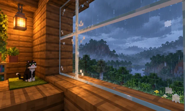 Gentler Weather Sounds est un pack sonore qui adoucit la pluie et le tonnerre dans Minecraft