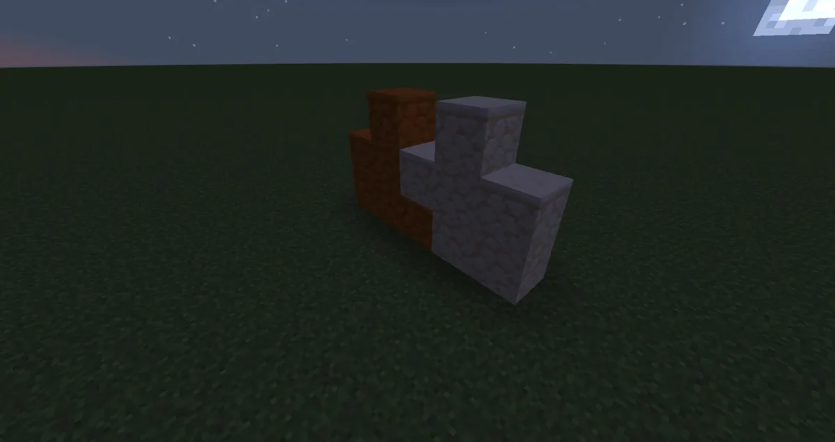 Assemblages de grès et de grès rouge Minecraft montrant les motifs raccordés du pack de Midnighttigger