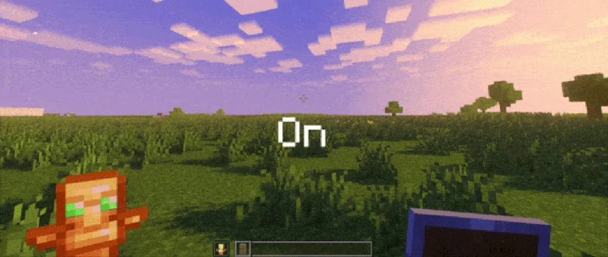 Bouclier et totem plus petits en vue subjective avec le pack Small Shield et Totem Minecraft